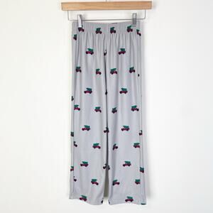 J. Crew Factory Boys' Printed Flannel Pajama Pant Christmas Tree Holiday Med 8-9